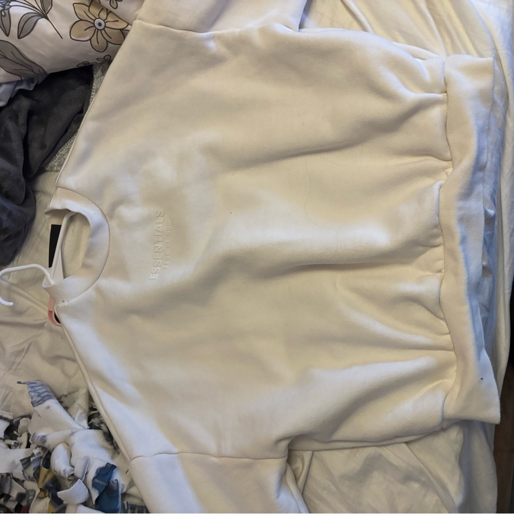 Essentials White Sweatshirt